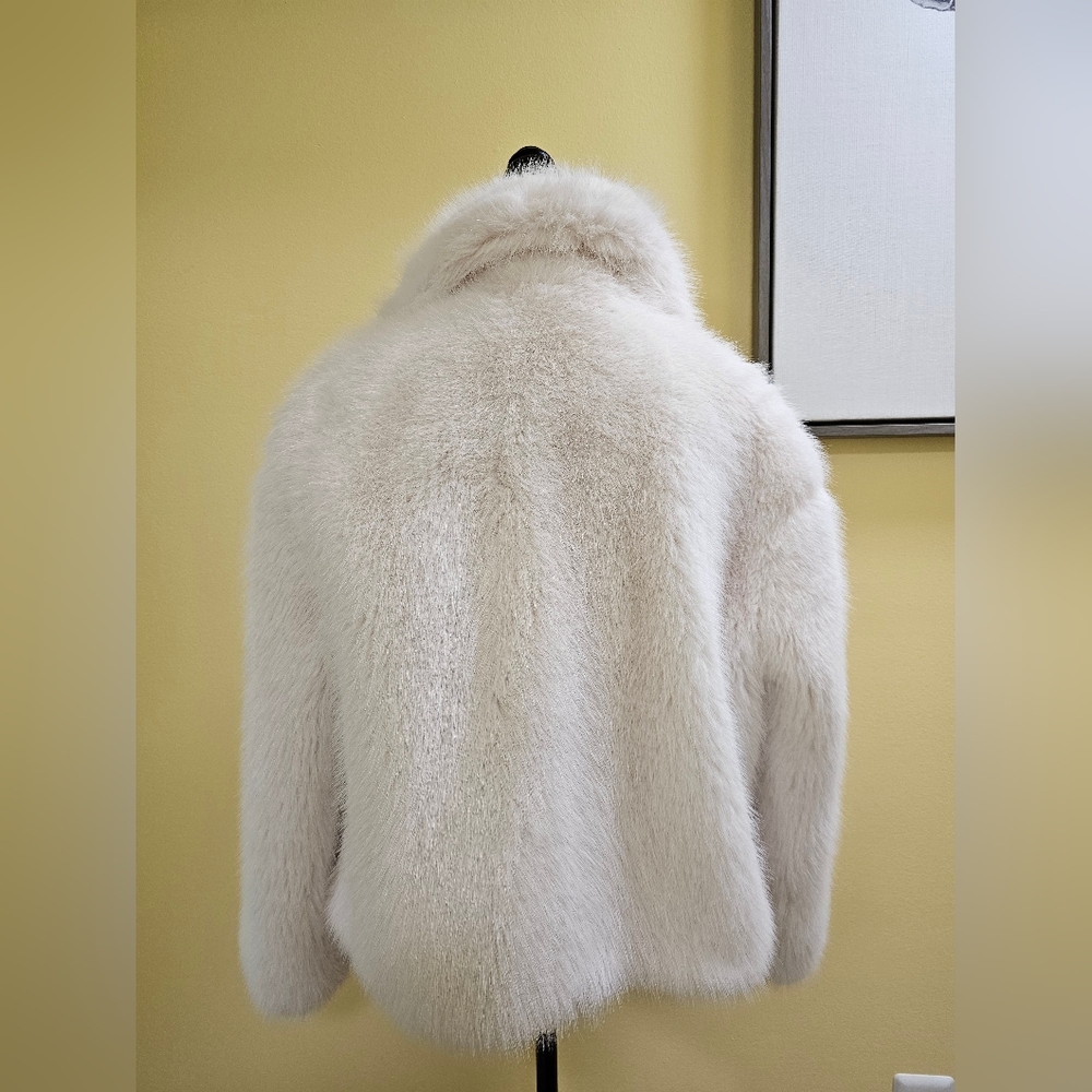 New Zara FAUX FUR JACKET ZW COLLECTION - Picture 2 of 13